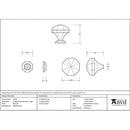 From The Anvil - Cabinet Knob - Large - Beeswax - 33370 - Choice Handles