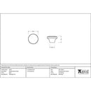 From The Anvil - Ribbed Cabinet Knob - Black - 33371 - Choice Handles