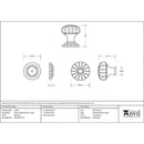 From The Anvil - Flower Cabinet Knob - Large - Beeswax - 33378 - Choice Handles