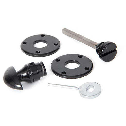 From The Anvil - Round Bathroom Thumbturn - Black - 33382 - Choice Handles