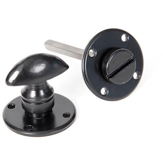 From The Anvil - Round Bathroom Thumbturn - Black - 33382 - Choice Handles
