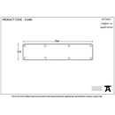 From The Anvil - 700mm x 150mm Kick Plate - Pewter Patina - 33388 - Choice Handles