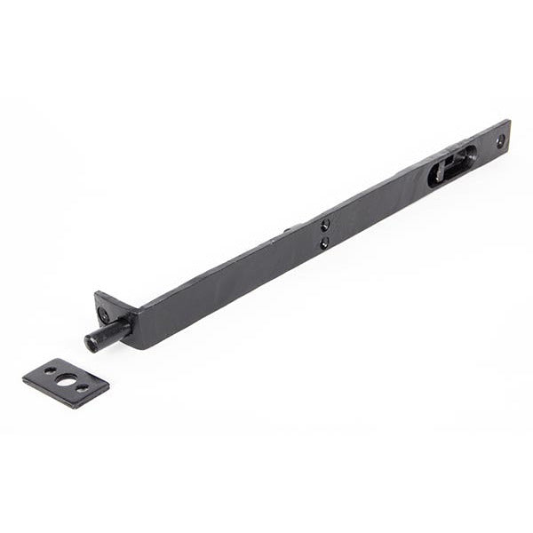 From The Anvil - 12" Flush/Slide Door Bolt - Black - 33392 - Choice Handles