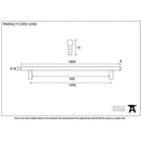 From The Anvil - 1800mm Pull Handle - Pewter Patina - 33395 - Choice Handles