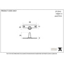 From The Anvil - Offset Stay Pin - Polished Brass - 33457 - Choice Handles