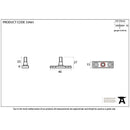 From The Anvil - Locking Stay Pin - Black - 33461 - Choice Handles