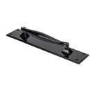 From The Anvil - Pull Handle on Backplate - Black - 33466 - Choice Handles