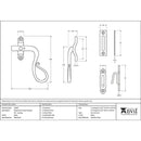 From The Anvil - Locking Shepherd's Crook Fastener - RH - Black - 33469 - Choice Handles