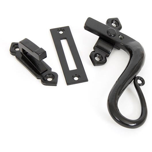 From The Anvil - Locking Shepherd's Crook Fastener - RH - Black - 33469 - Choice Handles