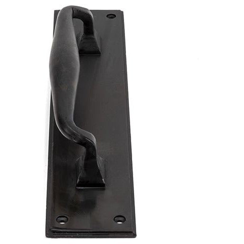From The Anvil - Pull Handle on Backplate - Beeswax - 33479 - Choice Handles