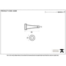 From The Anvil - Beeswax Projection Door Stop - Beeswax - 33489 - Choice Handles