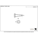 From The Anvil - Black Projection Door Stop - Black - 33491 - Choice Handles