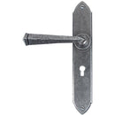From The Anvil - Gothic Lever Lock Set - Pewter Patina - 33600 - Choice Handles
