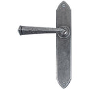 From The Anvil - Gothic Lever Latch Set - Pewter Patina - 33601 - Choice Handles