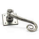 From The Anvil - Monkeytail Lever on Rose Set (Diamond) - Pewter Patina - 33612 - Choice Handles