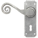 From The Anvil - Monkeytail Lever Lock Set - Pewter Patina - 33615 - Choice Handles