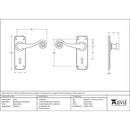 From The Anvil - Monkeytail Lever Lock Set - Pewter Patina - 33615 - Choice Handles
