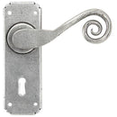 From The Anvil - Monkeytail Lever Lock Set - Pewter Patina - 33615 - Choice Handles