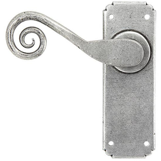 From The Anvil - Monkeytail Lever Latch Set - Pewter Patina - 33616 - Choice Handles