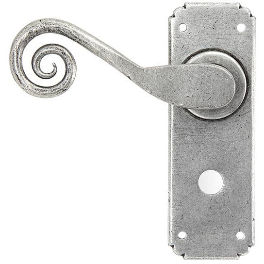 From The Anvil - Monkeytail Lever Bathroom Set - Pewter Patina - 33617 - Choice Handles