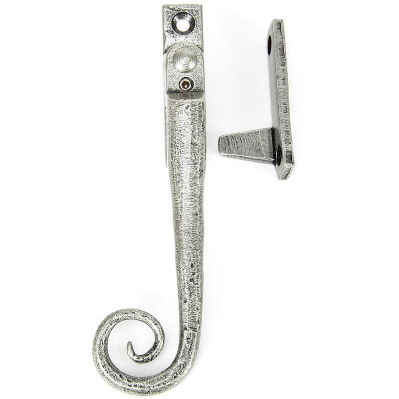 From The Anvil - Locking Night-Vent Monkeytail Fastener - LH - Pewter Patina - 33618 - Choice Handles