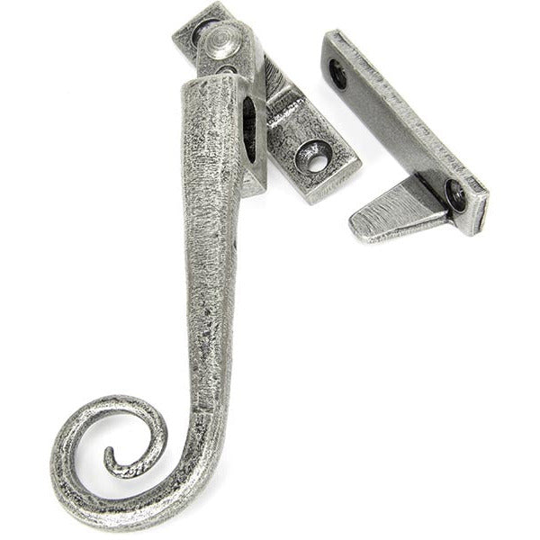 From The Anvil - Locking Night-Vent Monkeytail Fastener - LH - Pewter Patina - 33618 - Choice Handles