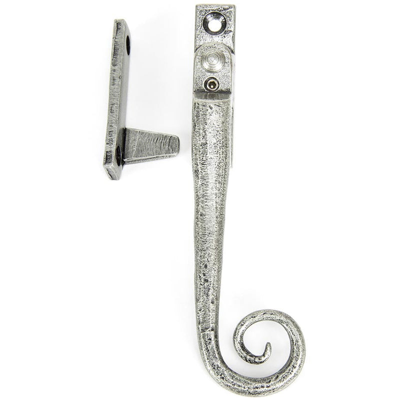 From The Anvil - Locking Night-Vent Monkeytail Fastener - RH - Pewter Patina - 33619 - Choice Handles
