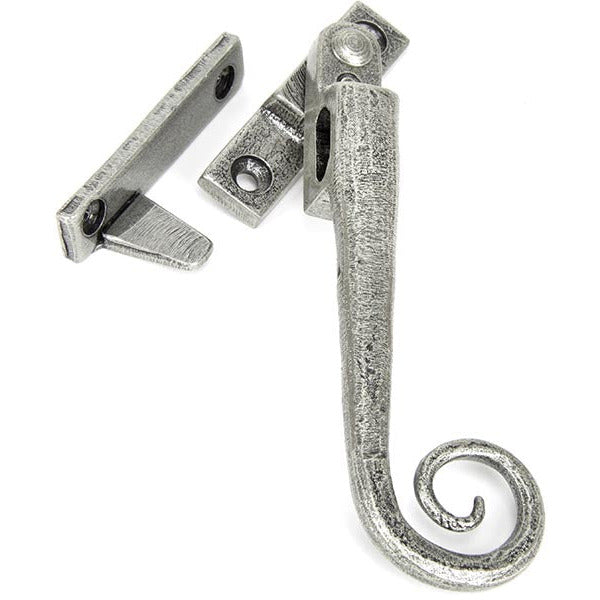 From The Anvil - Locking Night-Vent Monkeytail Fastener - RH - Pewter Patina - 33619 - Choice Handles