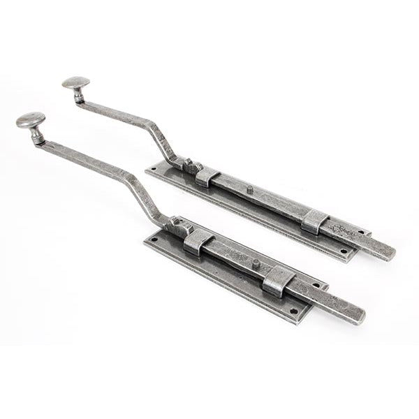 From The Anvil - 10" French Door Bolt - Pewter Patina - 33624 - Choice Handles