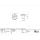 From The Anvil - Hammered Cabinet Knob - Large - Pewter Patina - 33625 - Choice Handles