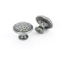 From The Anvil - Hammered Cabinet Knob - Large - Pewter Patina - 33625 - Choice Handles