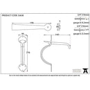 From The Anvil - Gothic Thumblatch - Pewter Patina - 33638 - Choice Handles