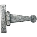 From The Anvil - 4" Penny End T Hinge (pair) - Pewter Patina - 33650 - Choice Handles