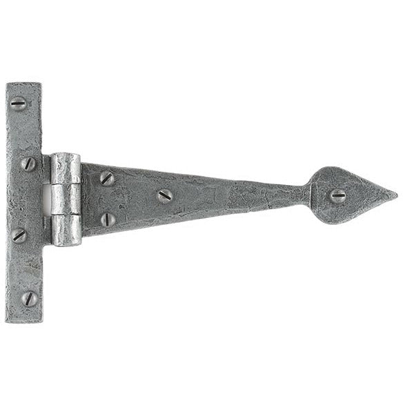 From The Anvil - 6" Arrow Head T Hinge (pair) - Pewter Patina - 33651 - Choice Handles