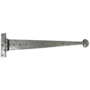 From The Anvil - 22" Penny End T Hinge (pair) - Pewter Patina - 33655 - Choice Handles