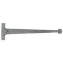 From The Anvil - 18" Penny End T Hinge (pair) - Pewter Patina - 33656 - Choice Handles