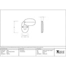 From The Anvil - Oval Escutcheon & Cover - Pewter Patina - 33664 - Choice Handles