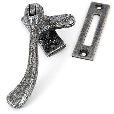 From The Anvil - Handmade Peardrop Fastener - Pewter Patina - 33668 - Choice Handles