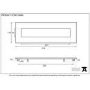 From The Anvil - Large Letter Plate - Pewter Patina - 33680 - Choice Handles