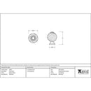 From The Anvil - Twist Cabinet Knob - Pewter Patina - 33691 - Choice Handles