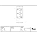 From The Anvil - 3" Butt Hinge (pair) - Pewter Patina - 33692 - Choice Handles