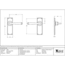 From The Anvil - Avon Lever Latch Set - Pewter Patina - 33701 - Choice Handles