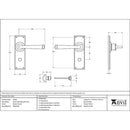 From The Anvil - Avon Lever Bathroom Set - Pewter Patina - 33702 - Choice Handles