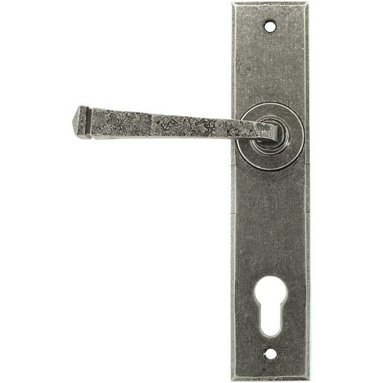 From The Anvil - Avon Lever Espag. Lock Set - Pewter Patina - 33704 - Choice Handles