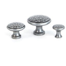 From The Anvil - Hammered Cabinet Knob - Small - Pewter Patina - 33705 - Choice Handles
