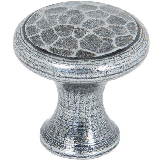 From The Anvil - Hammered Cabinet Knob - Small - Pewter Patina - 33705 - Choice Handles