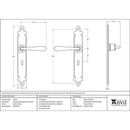 From The Anvil - Cromwell Lever Lock Set - Pewter Patina - 33730 - Choice Handles