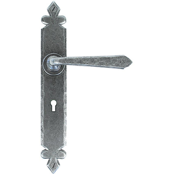 From The Anvil - Cromwell Lever Lock Set - Pewter Patina - 33730 - Choice Handles