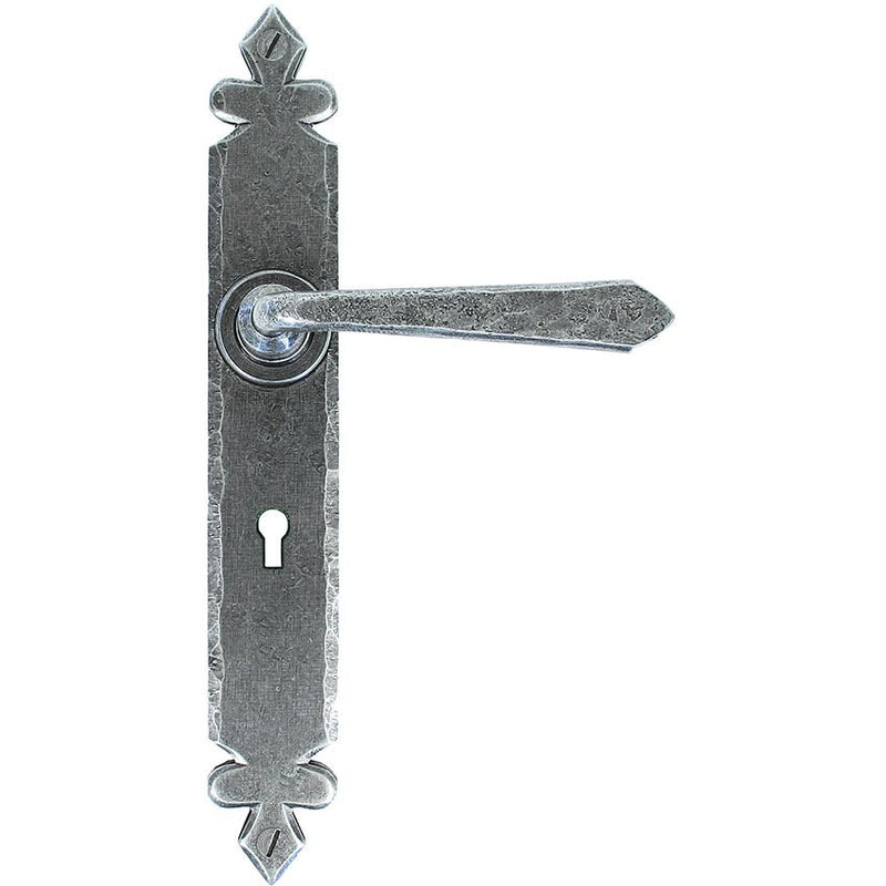 From The Anvil - Cromwell Lever Lock Set - Pewter Patina - 33730 - Choice Handles