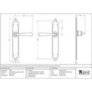 From The Anvil - Cromwell Lever Latch Set - Pewter Patina - 33731 - Choice Handles